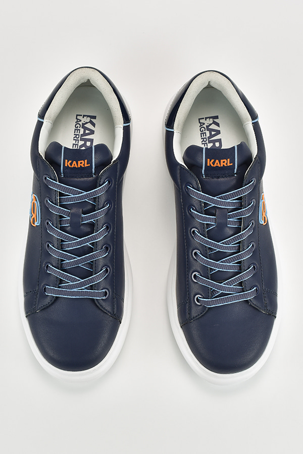 ΠΑΠΟΥΤΣΙΑ KARL LAGERFELD - 0AA NAVY LEATHER/BLUE